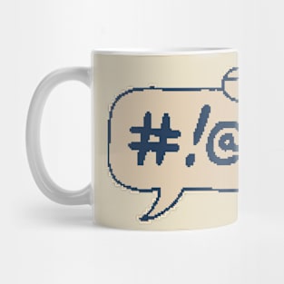 #!@ what is going on - 1bit pixel art Mug